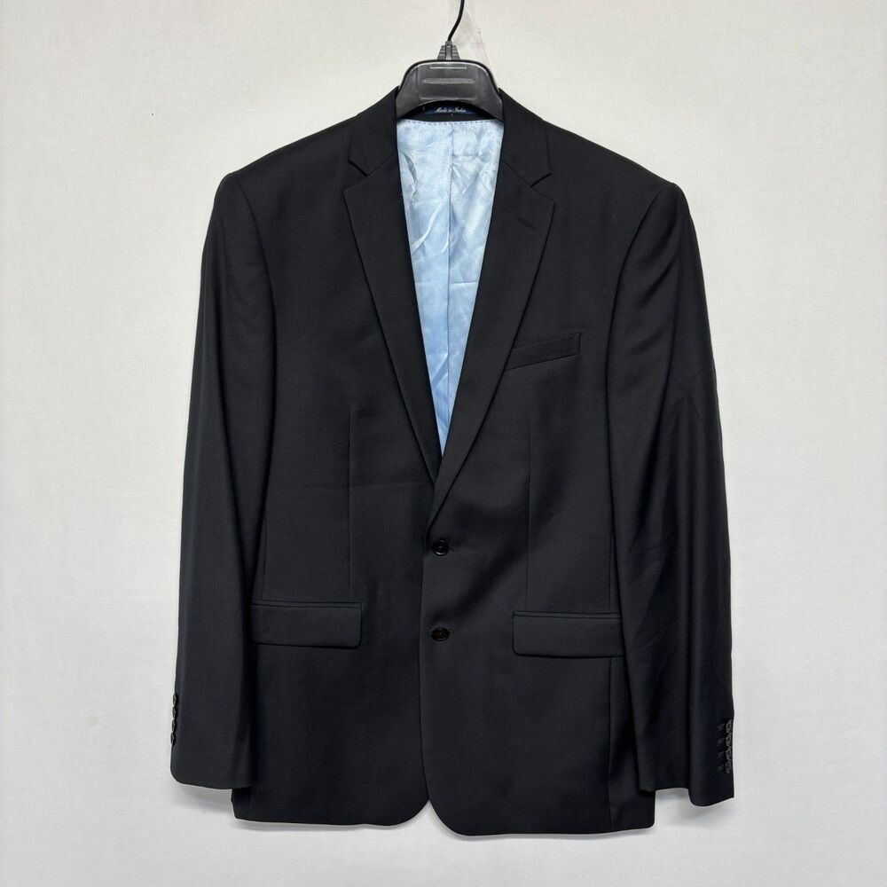 Charles Tyrwhitt Men Super 110s Wool Blazer Jacket Size 40L 40 Long Slim D130 21